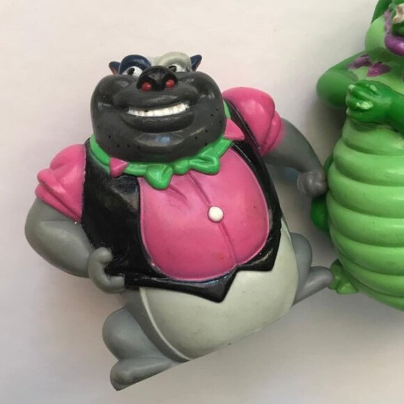 1989 All Dogs Go to Heaven Pvc Plastic Toys Carface Carruthers King Gator - Picture 3 of 5